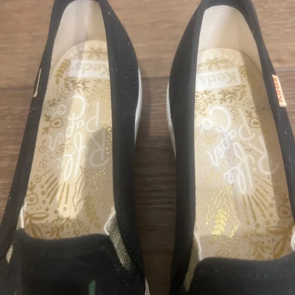 Keds x Rifle Paper Co. Triple Decker Botanical Embellished Slip-On Sneaker, Sz 7 - Picture 4 of 8